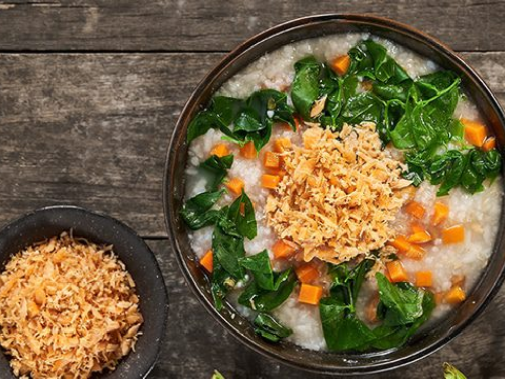 Cháo trắng chà bông