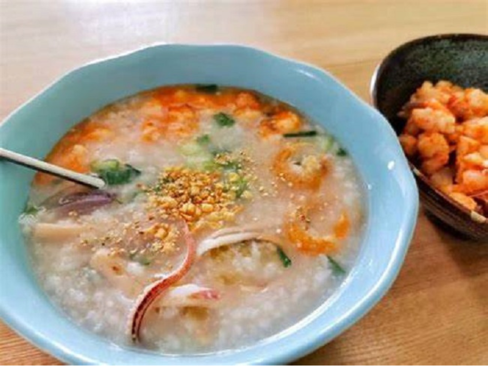Cháo tôm khô
