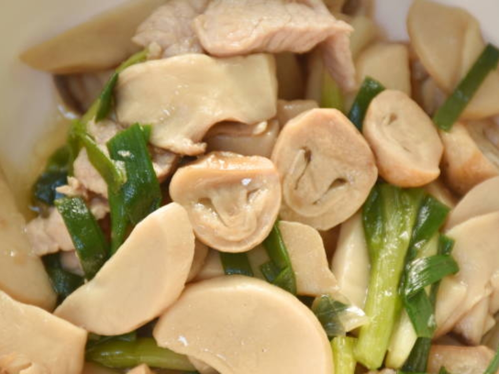 Nấm rơm xòa thịt heo