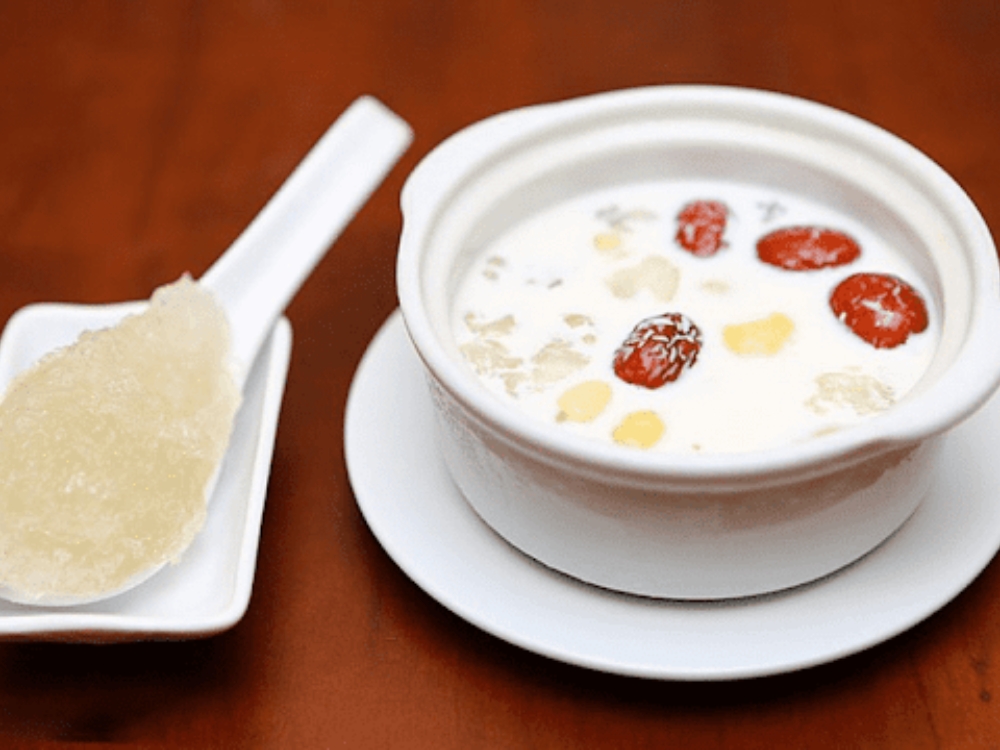 Yên xào hầm sữa