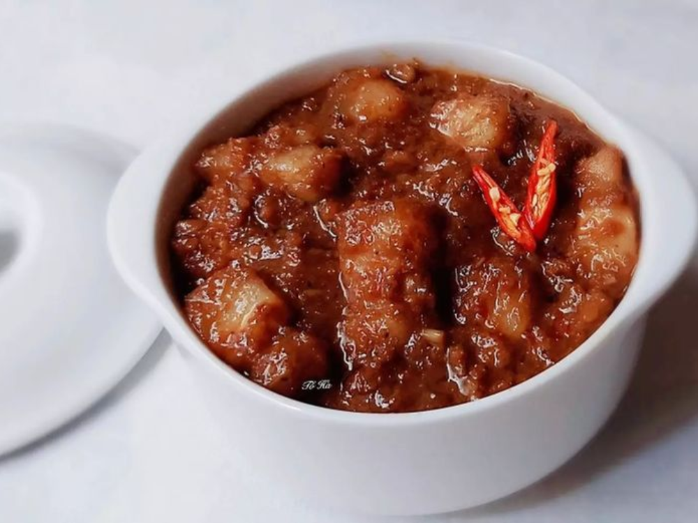 Mắm ruốc xào thịt