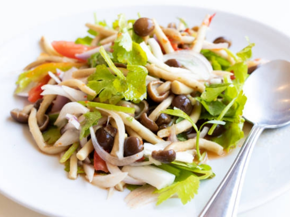 salad nấm linh chi